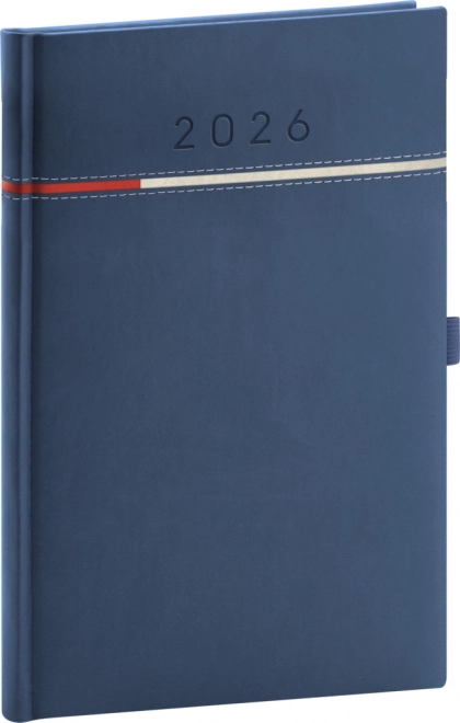 Týždenný diár Tomy 2026 modro-červený 15 x 21 cm