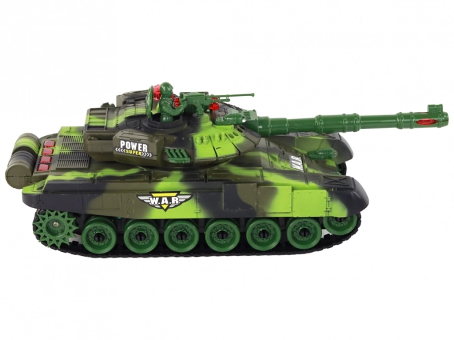 Veľký vojenský RC tank na diaľkové ovládanie 360 stupňov