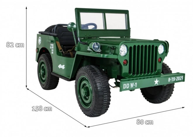 Detský vojenský retro terénny voz 4x4