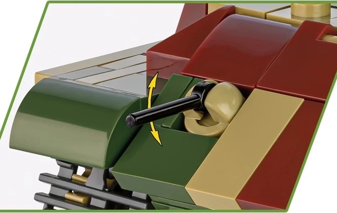Model tanku Tiger II Königstiger z plastových kociek