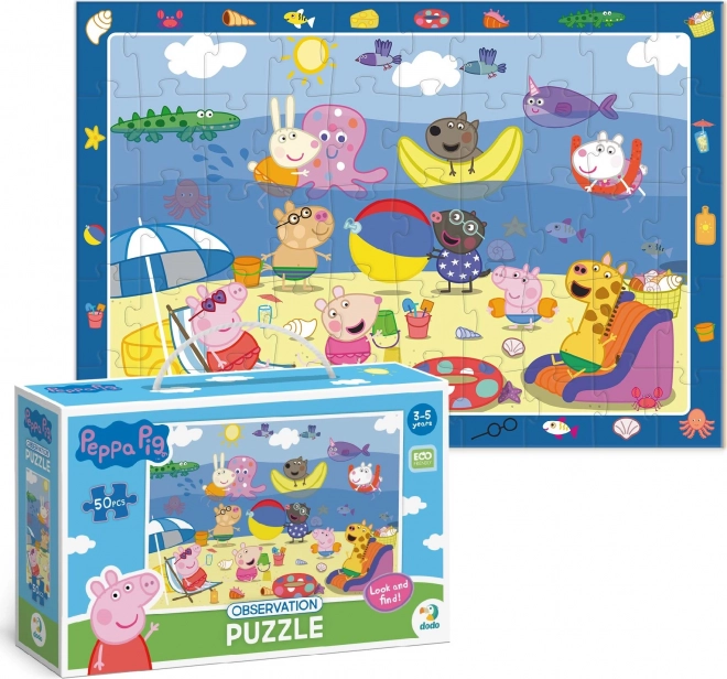 Dodo Puzzle s hľadaním obrázkov Prasiatko Peppa 50 dielov