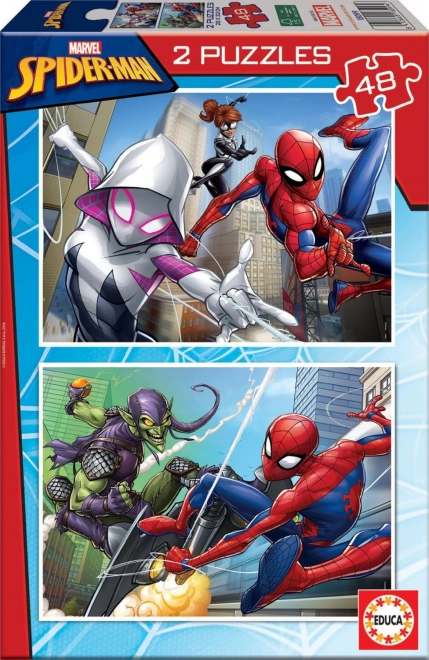 Puzzle Spiderman 2x48 dielikov