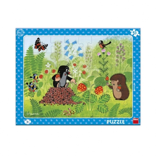 Detské puzzle Krtko a jahody 40 dielikov