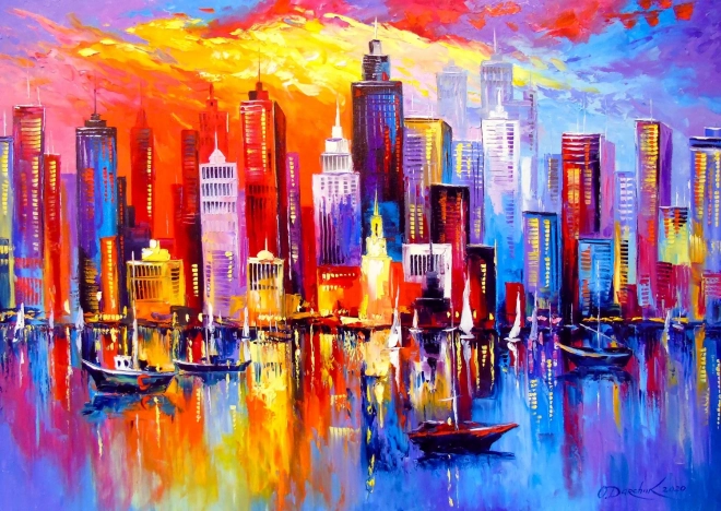 Puzzle Večerný New York 1000 dielikov