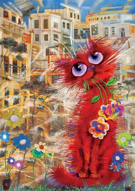 Puzzle Červená mačka 260 dielikov
