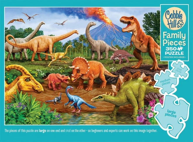 Rodinné puzzle Dinosauri