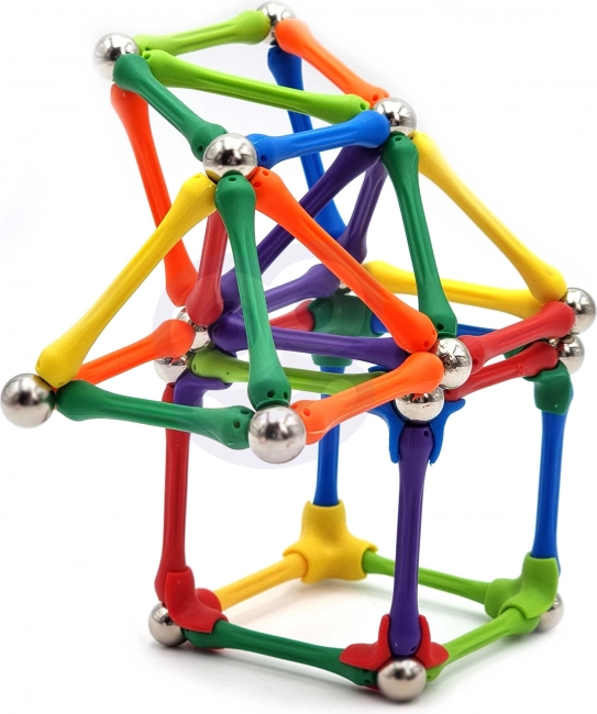 Magnetické stavebné bloky Woopie Kreatívne puzzle 180 ks