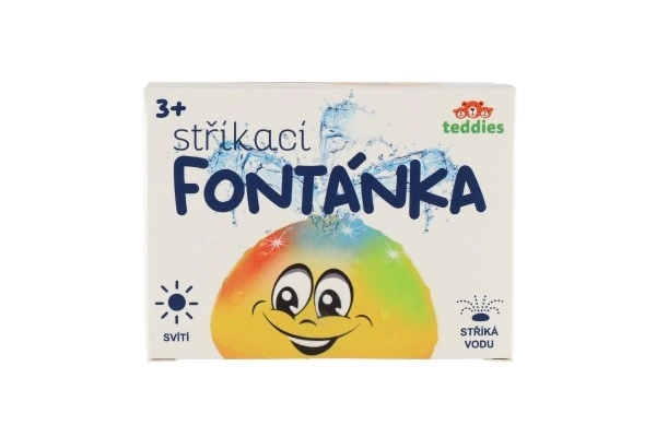 Hračka do vody - Svietiaca fontánka červená