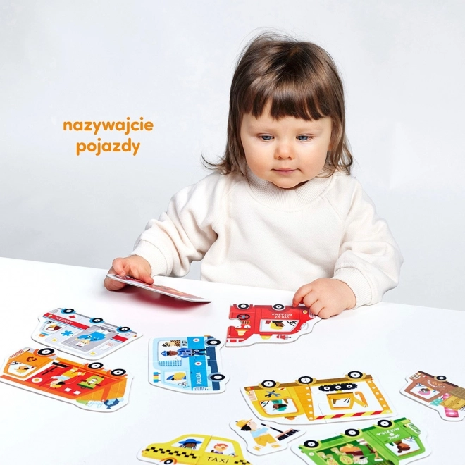 Puzzle na spájanie - Autá