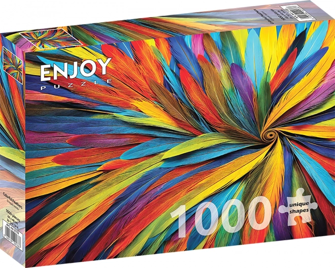Puzzle Farebné Pierka 1000 dielikov