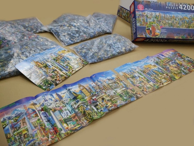 Puzzle Kolem sveta 42000 dielikov