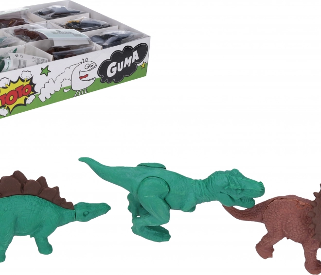 Mazacia guma dinosaurus – farebné gumy v tvare dinosaurov