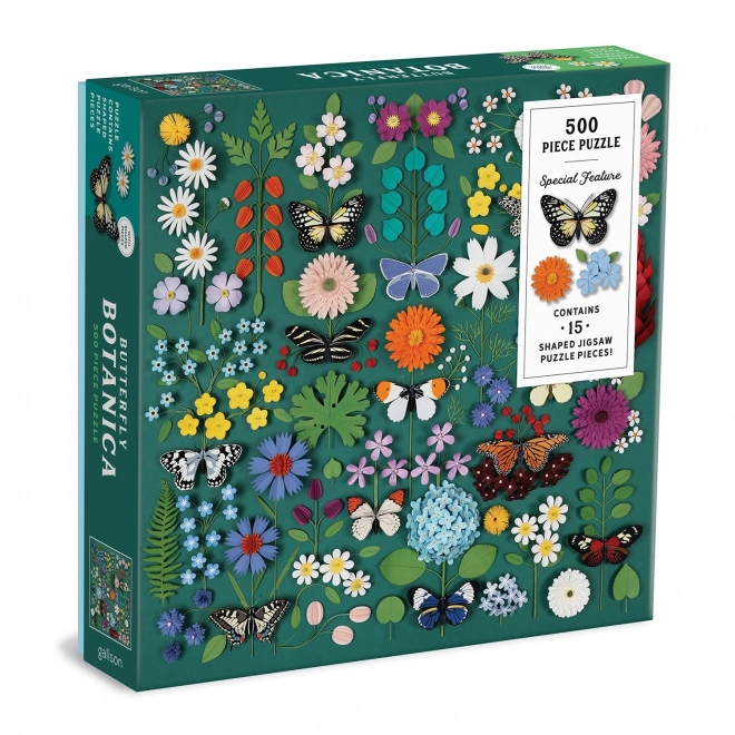 Puzzle Motýlia Botanická Záhrada 500 Dielikov