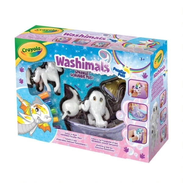 Kreatívna sada bájne zvieratká na vyfarbovanie Washimals