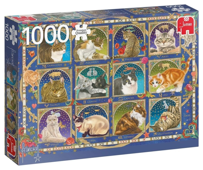 Puzzle Kočičí horoskop 1000 dielikov