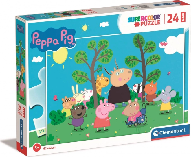 Clementoni Puzzle 24el. Maxi Super Kolor - Peppa Pig