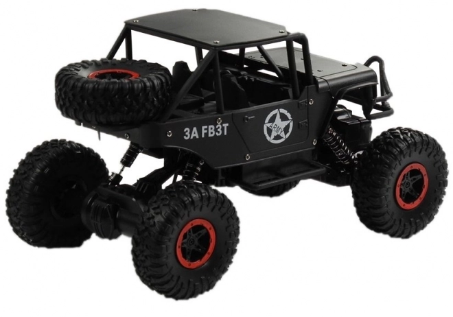 Auto na diaľkové ovládanie Jeep 4x4 čierne