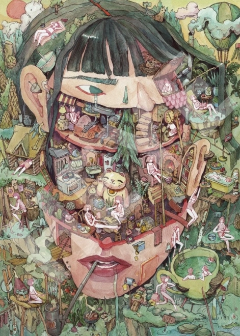 Puzzle Myšlienky v hlave 1000 dielikov
