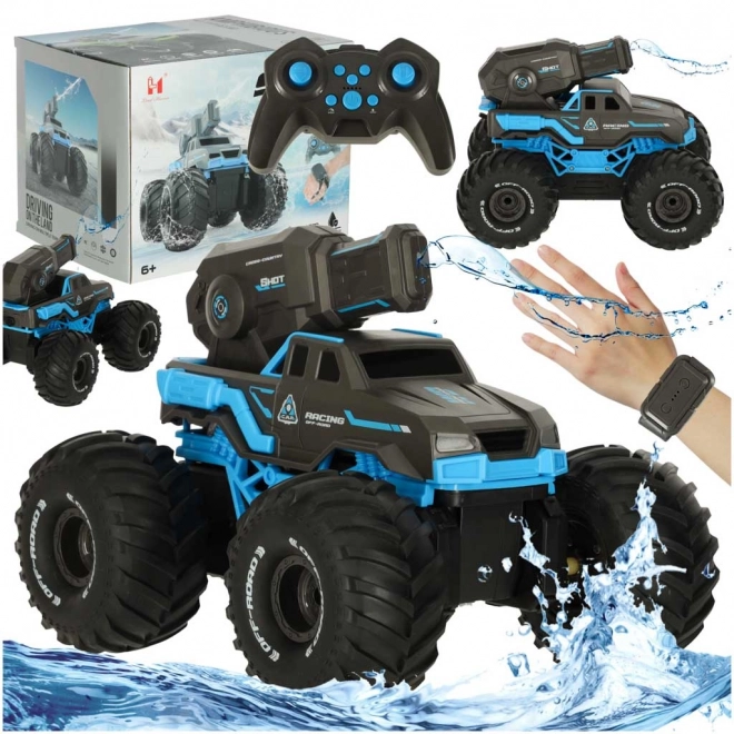 Vodeodolné RC auto jazdiace po vode