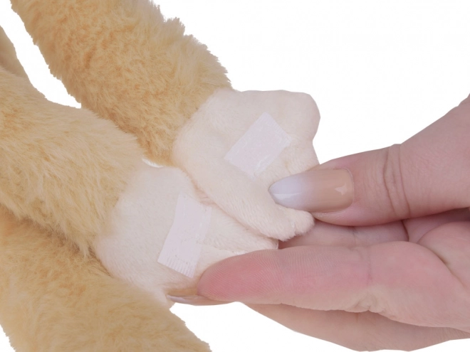 Závesný maskot opice bielej farby
