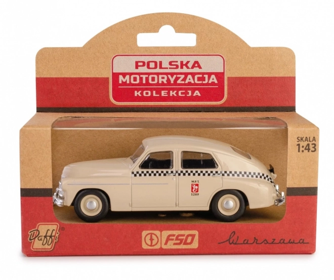 Retro vozidlo Warszawa M20 taxi pieskové