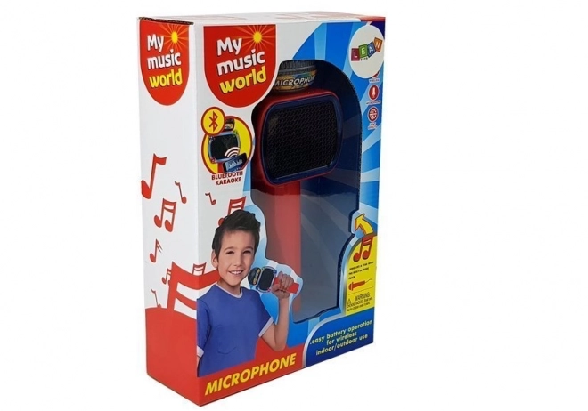 Detský bezdrôtový karaoke mikrofón s bluetooth - červený