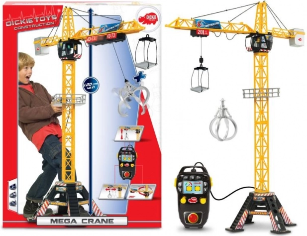 Detský žeriav Mega Crane 120 cm s drôtovým diaľkovým ovládaním