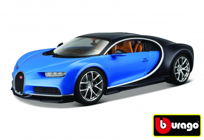 Kovové autíčko Bugatti Chiron modré/tmavo modré