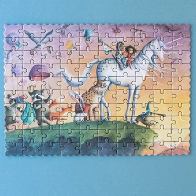 Londji vreckové puzzle Jednorožec - 100 ks