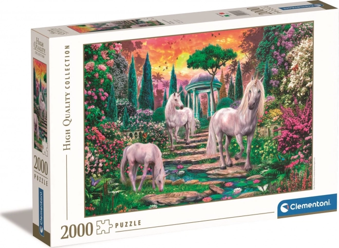 Clementoni Puzzle Klasickí záhradní jednorožci 2000 dielikov