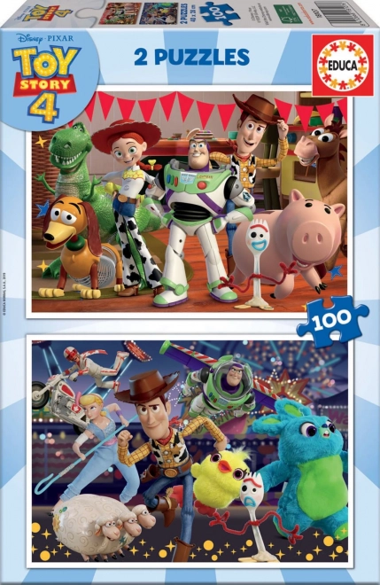 Educa Puzzle Toy Story 4, 2x100 dielikov