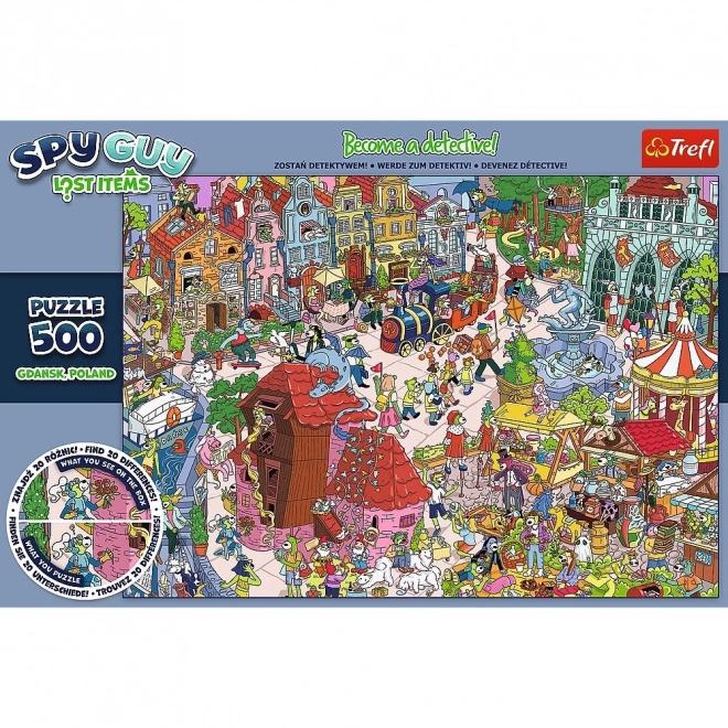 Puzzle Spy Guy Stratené Predmety Gdaňsk 500 dielikov