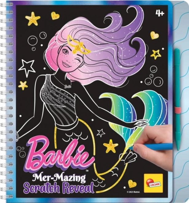 Barbie zoškrabávací block Mer-mazing