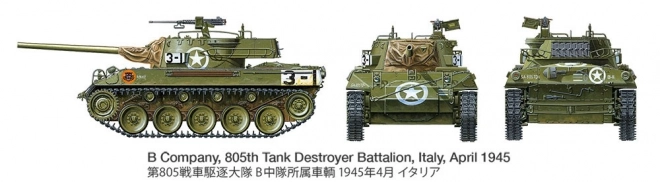 Model amerického stíhača tankov M18 Hellcat