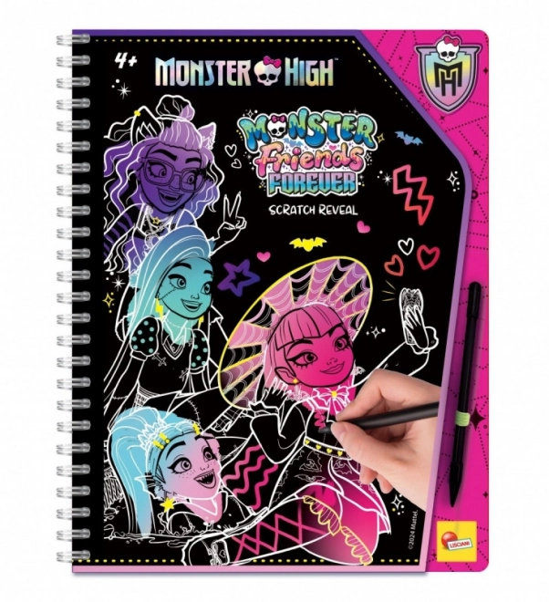 Zdrapávací skečbuk Monster High navždy priatelia