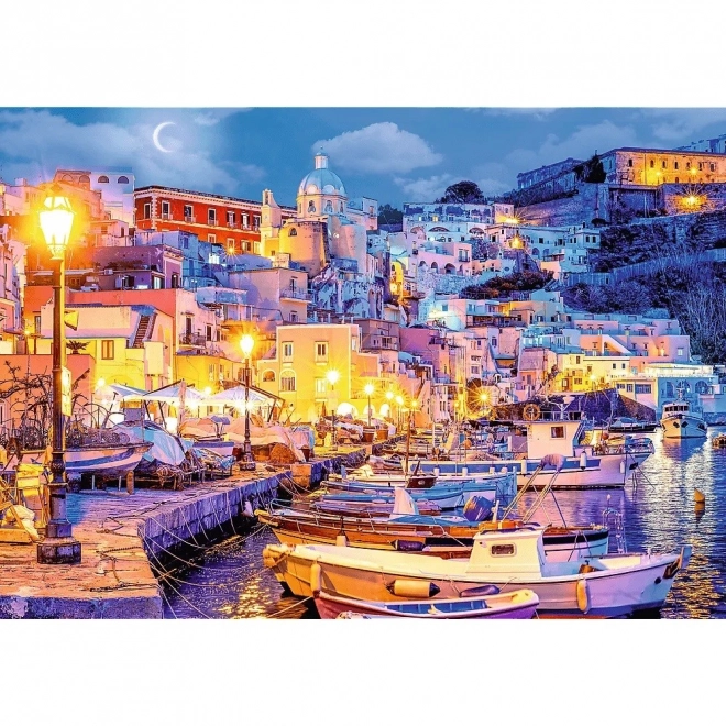 Puzzle 1000 dielikov - Procida v noci, Taliansko