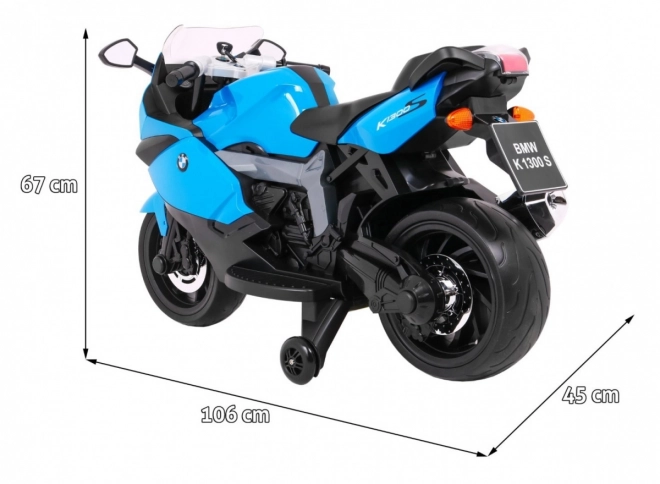 Detská elektrická motorka BMW K1300 S modrá