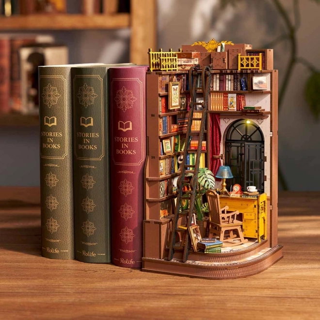 RoboTime 3D puzzle zarážka na knihy Tichý študijný kútik