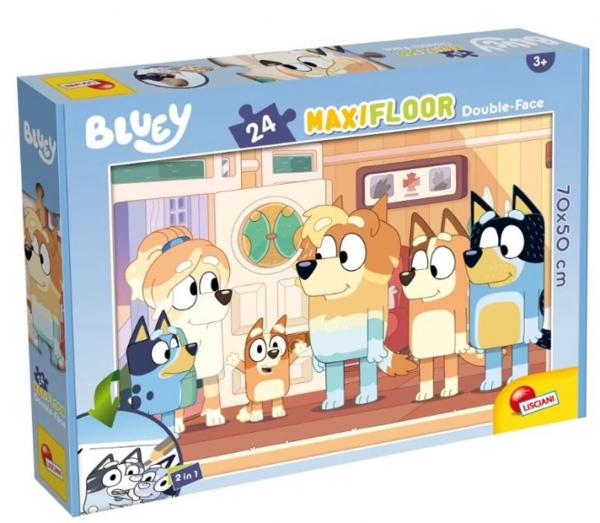 Dvojstranné maxi puzzle 24 dielikov Bluey