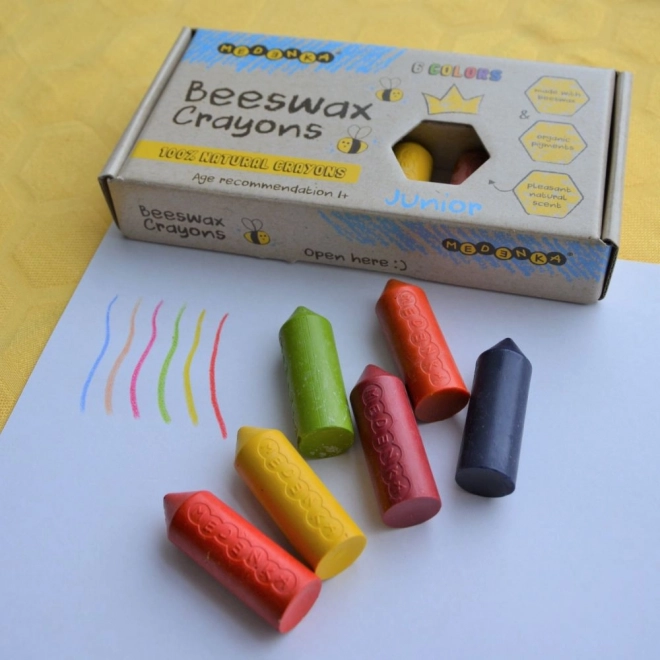Ekologické voskové pastelky Junior 6 ks