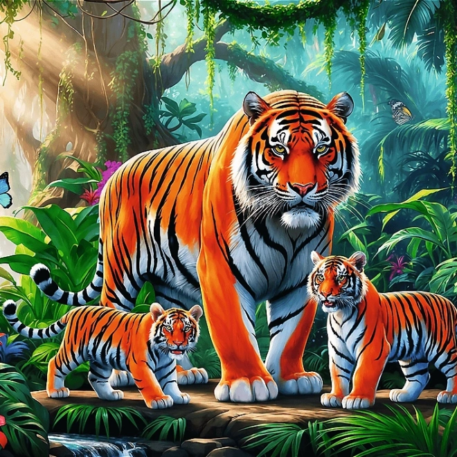 Puzzle Tigrie zvyky 200 dielikov