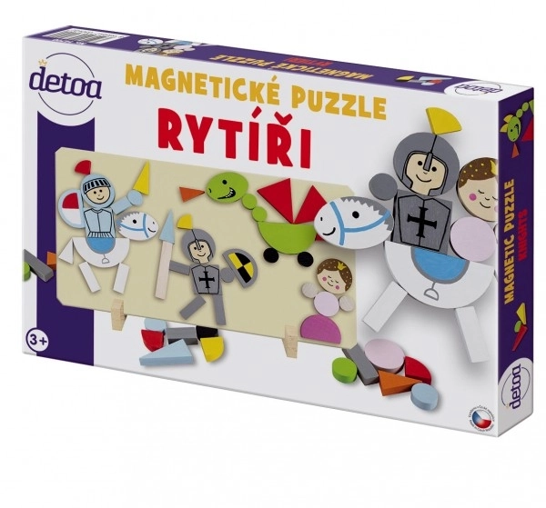 Magnetické puzzle rytieri