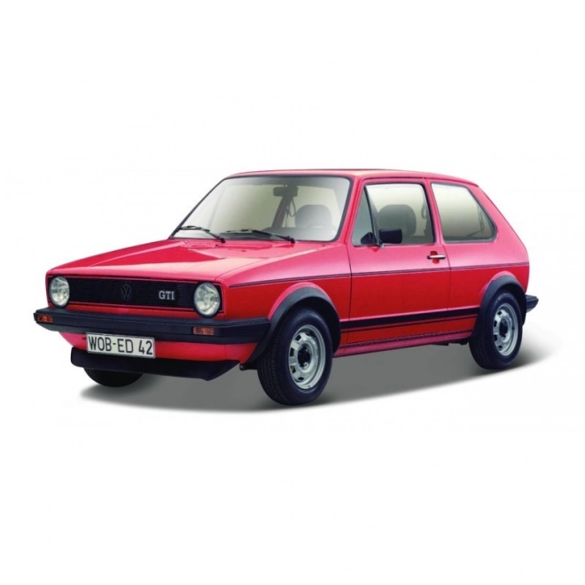 Volkswagen Golf MK1 GTI Červený 1:24 Plus