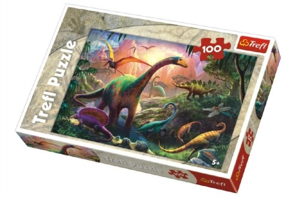 Trefl: Puzzle 100 dielikov - Svet dinosaurov