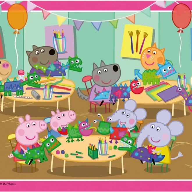 Ravensburger puzzle Prasiatko Peppa na oslave 2x12 dielikov