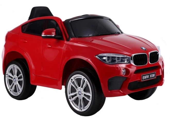 Auto na akumulátor bmw X6 červené koža, EVA