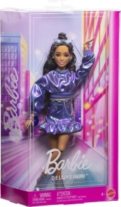 Barbie deluxe modelka v modrých šatách