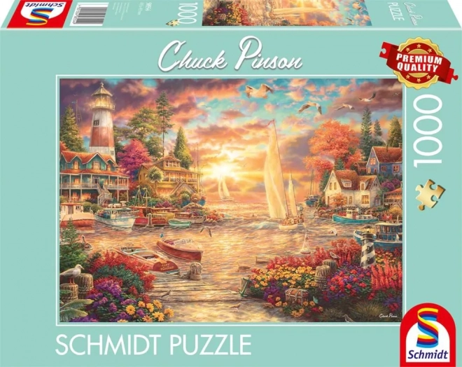 Puzzle Ráno u jazera 1000 dielikov