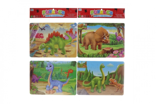 Puzzle DINO s maľovankami 48 dielikov