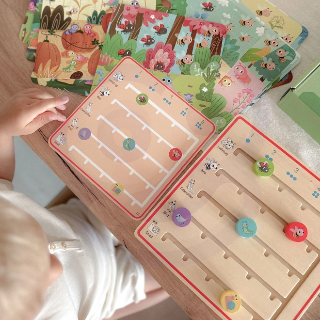 Tooky Toy drevená hra Uč sa počítať zvieratá